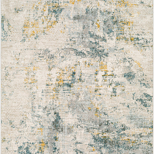 Chaya Textured Abstract Rug with Fringes