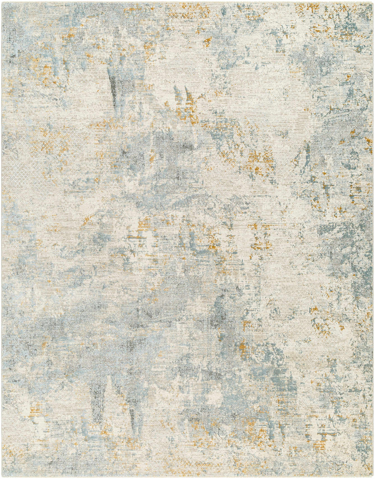 Chaya Textured Abstract Rug with Fringes