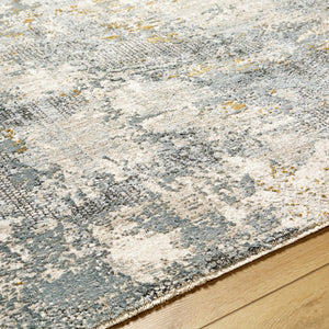 Chaya Textured Abstract Rug with Fringes