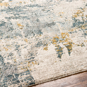 Chaya Textured Abstract Rug with Fringes