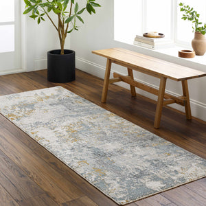 Chaya Textured Abstract Rug with Fringes