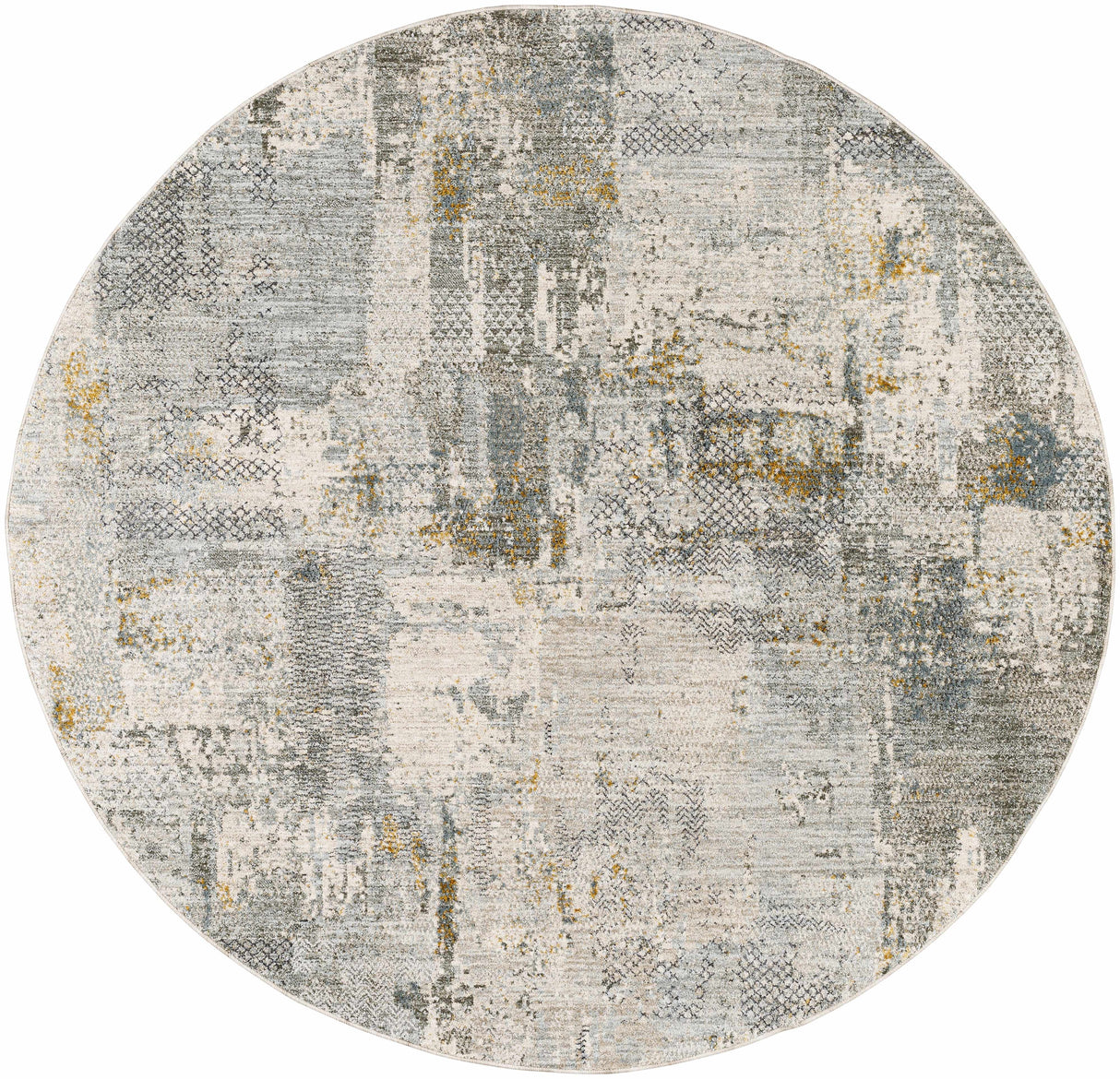 Elina Textured Abstract Rug with Fringes