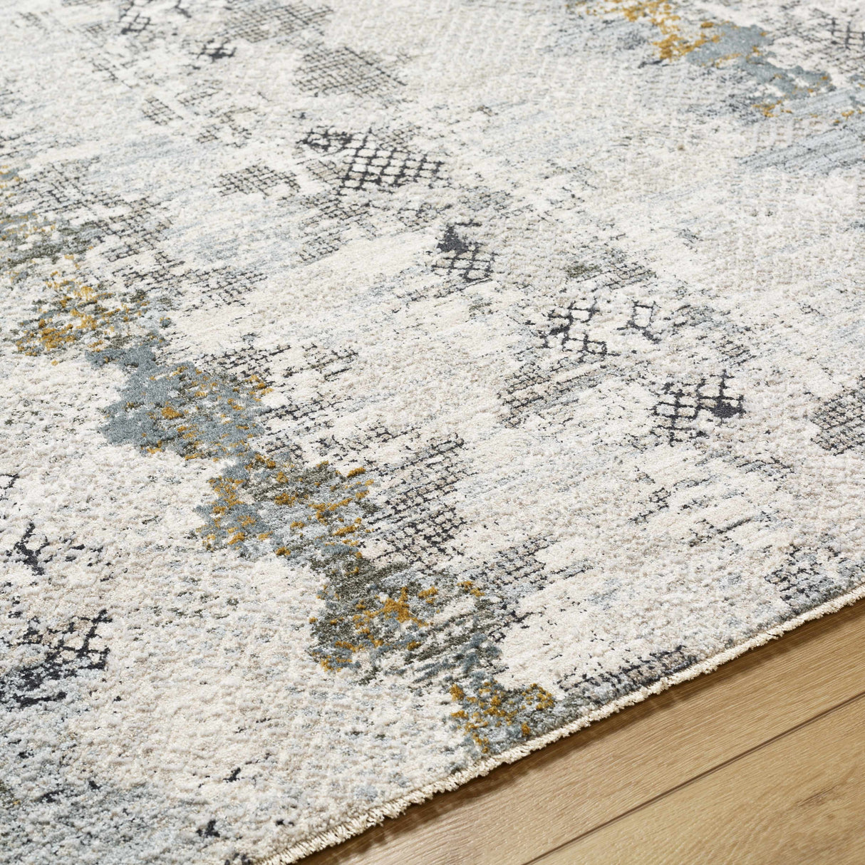Lalo Textured Rug with Fringes