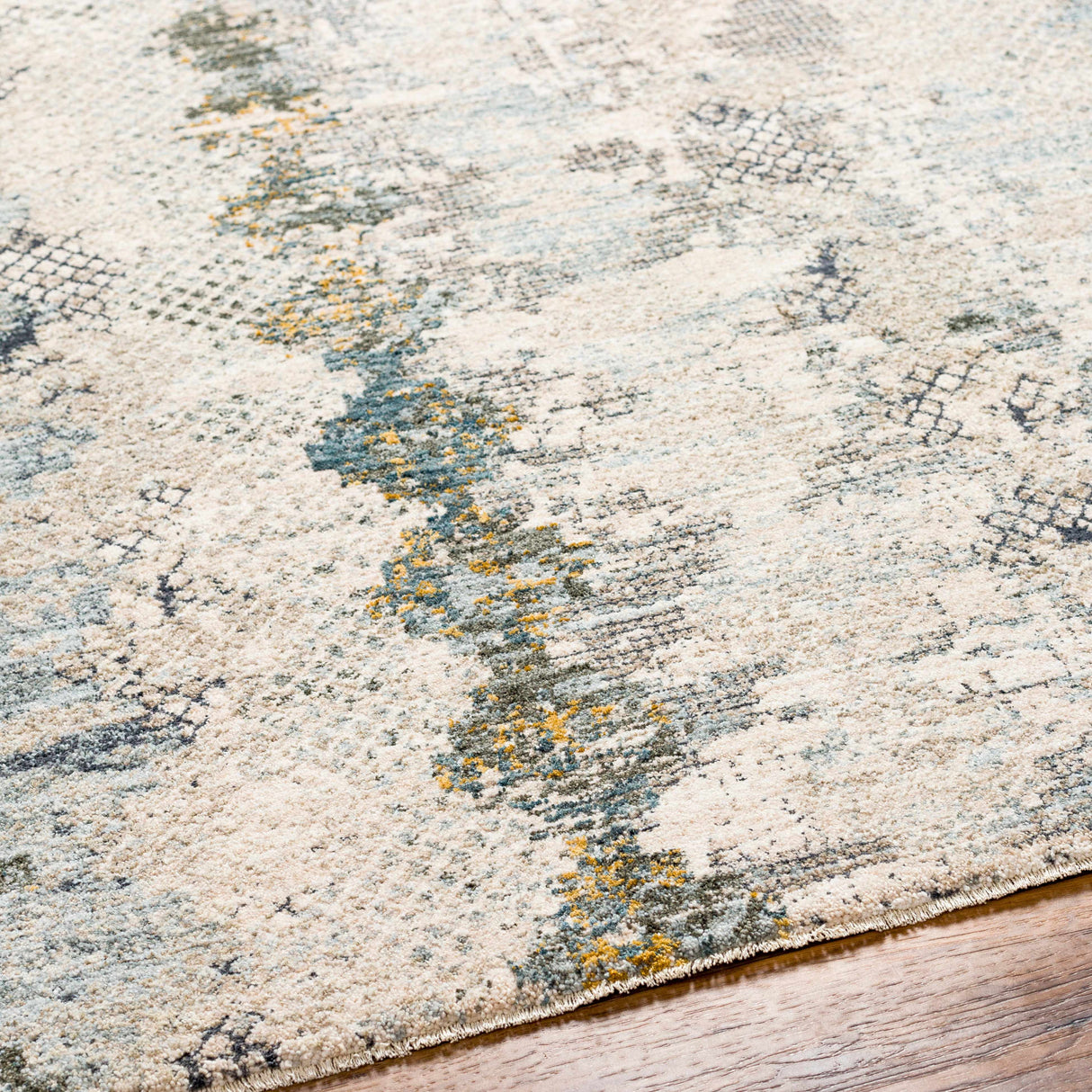 Lalo Textured Rug with Fringes