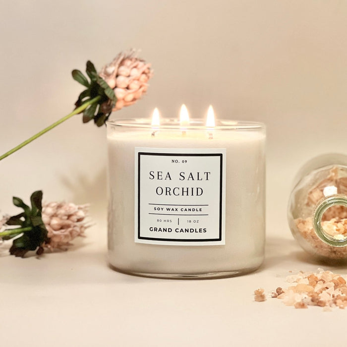 Sea Salt Orchid Candle | Grand Candles LLC