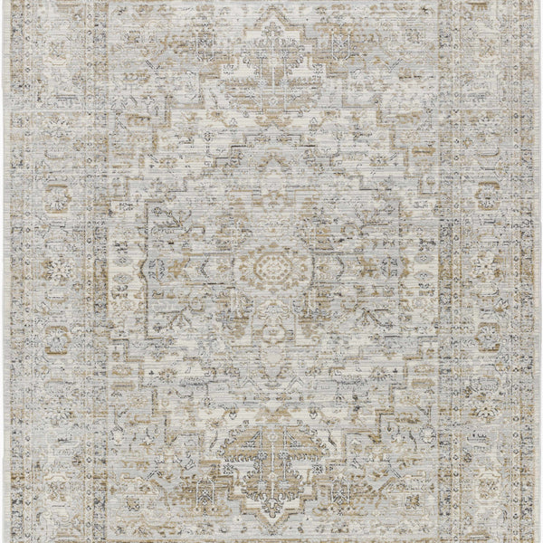 Kazou Gray Medallion Area Rug
