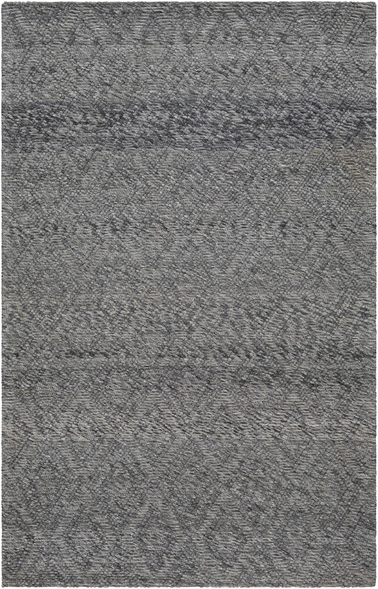 Kasib Dark Gray Hand Woven Area Rug - Clearance