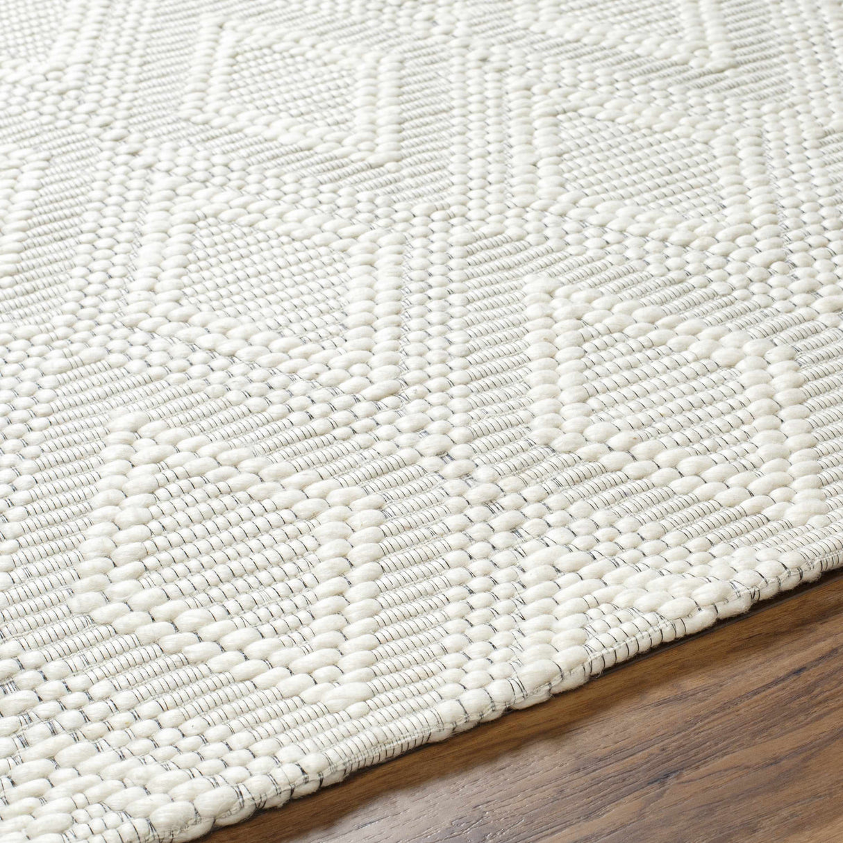 Kasib Cream Hand Woven Area Rug - Clearance