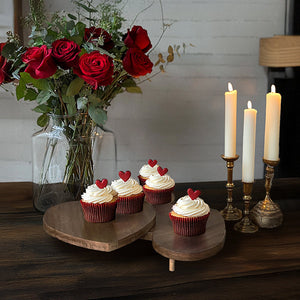 Collapsible Triple Heart Serving Board