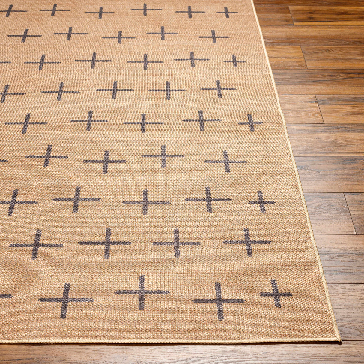Haimi Black Washable Jutely Rug