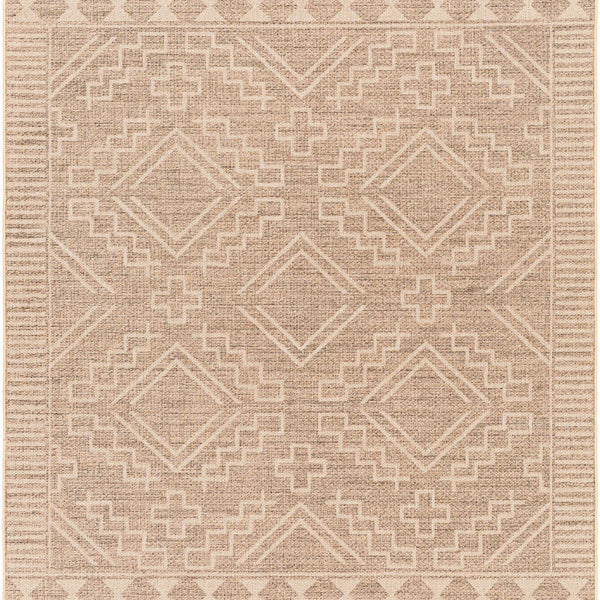 Halle Beige Washable Area Rug - Clearance
