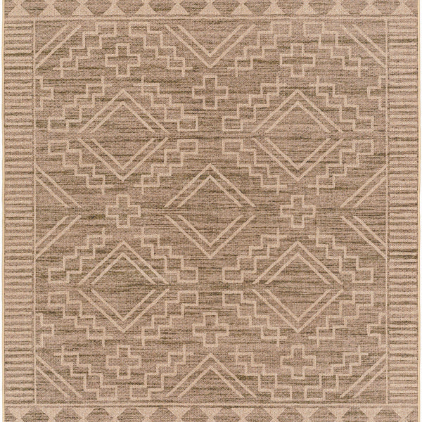 Halle Tan Washable Area Rug - Clearance