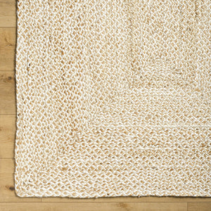Elkie Cream Jute Area Rug - Clearance