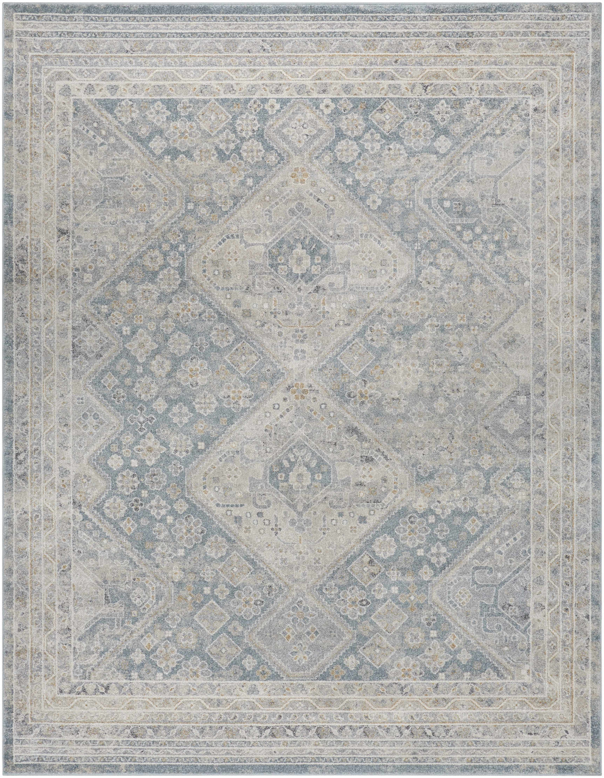 Sagen Blue Medallion Area Rug - Clearance
