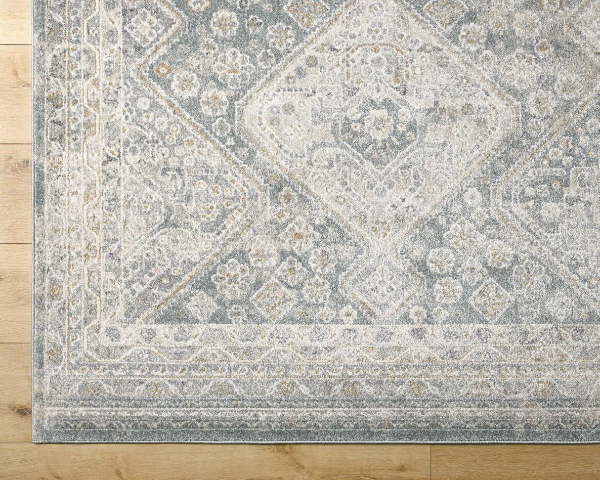 Sagen Blue Medallion Area Rug - Clearance