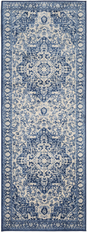 Shavertown Blue Traditional Area Rug - Clearance