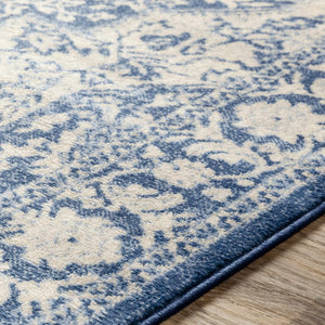 Shavertown Blue Traditional Area Rug - Clearance