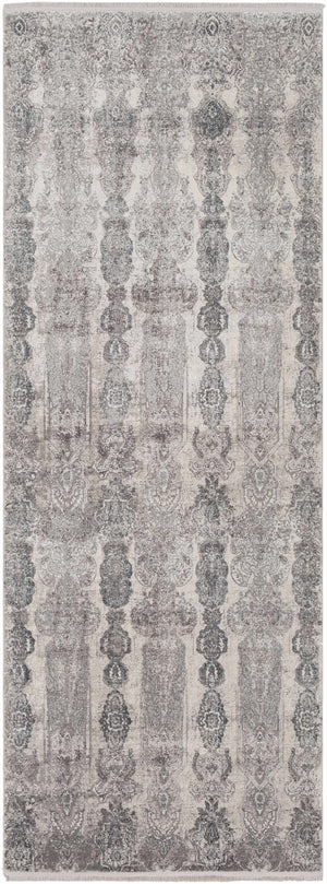 Shipdham Luxury Fringed Faux Silk Area Rug - Clearance