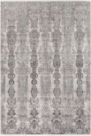 Shipdham Luxury Fringed Faux Silk Area Rug - Clearance