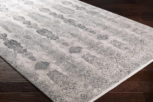 Shipdham Luxury Fringed Faux Silk Area Rug - Clearance