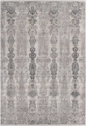 Shipdham Luxury Fringed Faux Silk Area Rug - Clearance