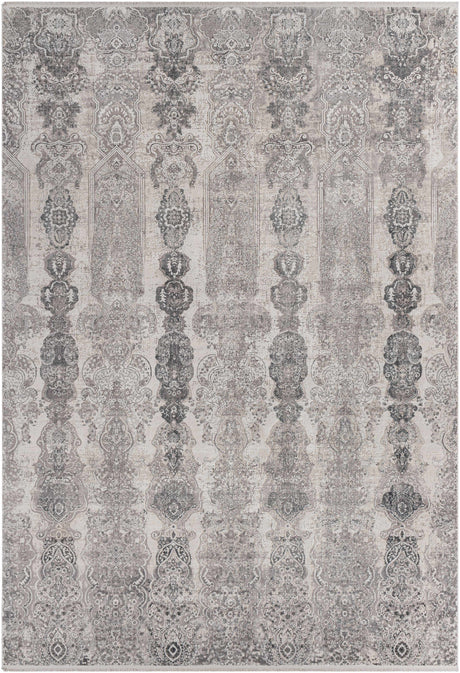 Shipdham Luxury Fringed Faux Silk Area Rug - Clearance