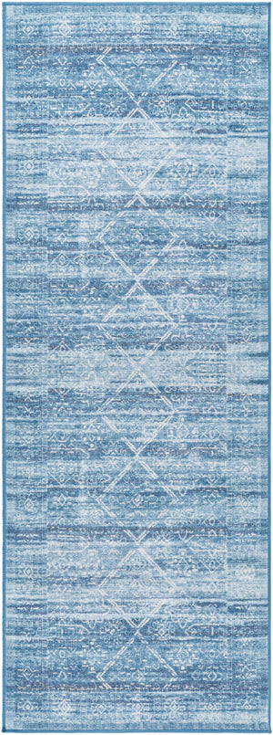 Blake Arctic Sky Washable Area Rug - Clearance