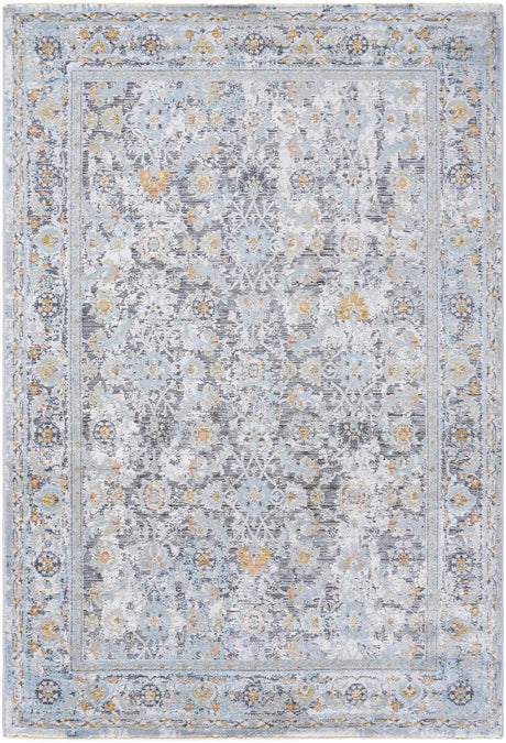 Finn Silver Blue Area Rug