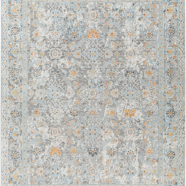 Finn Silver Blue Area Rug