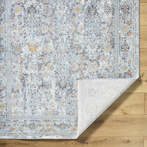 Finn Silver Blue Area Rug