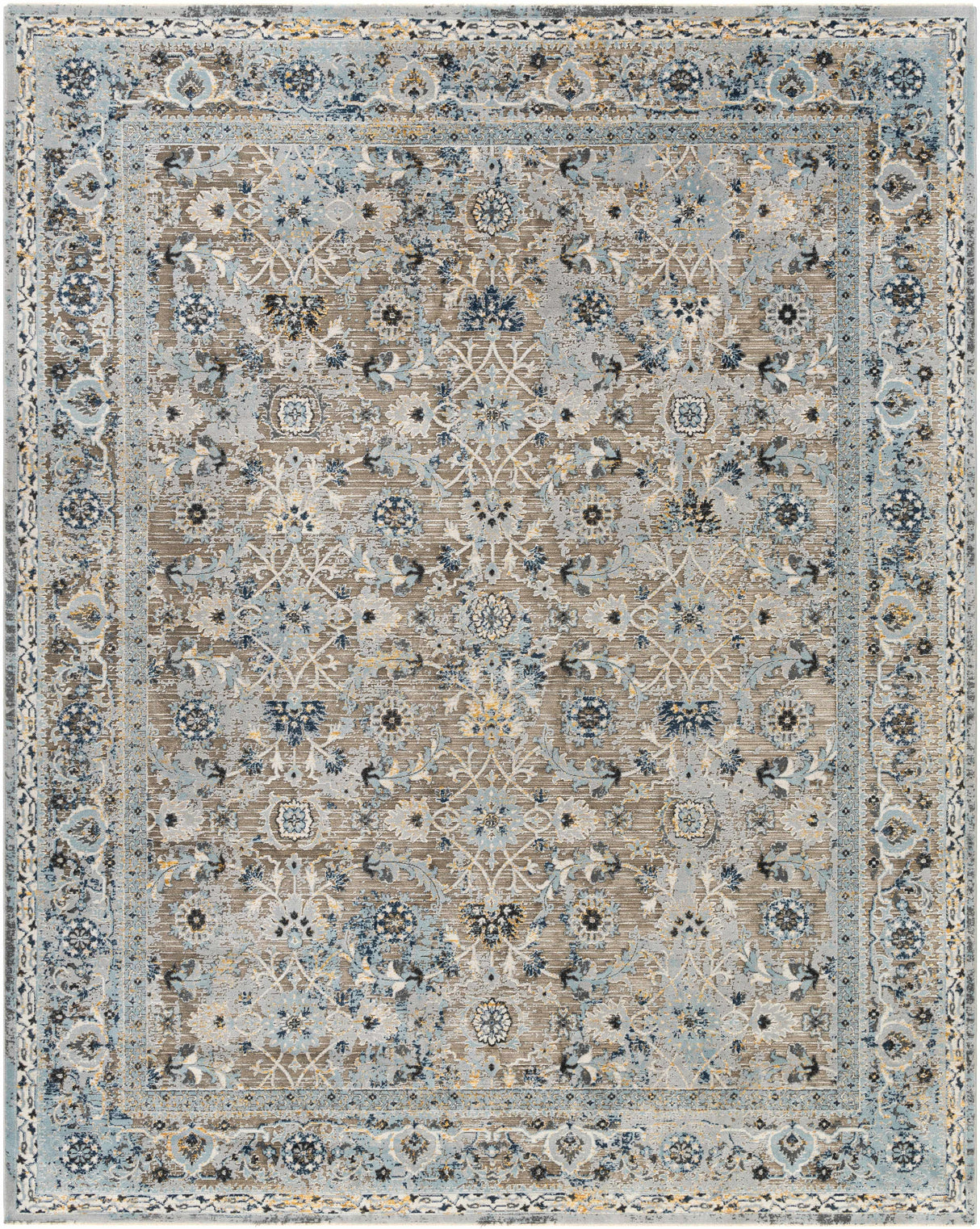 Finn Blue & Brown Area Rug - Clearance