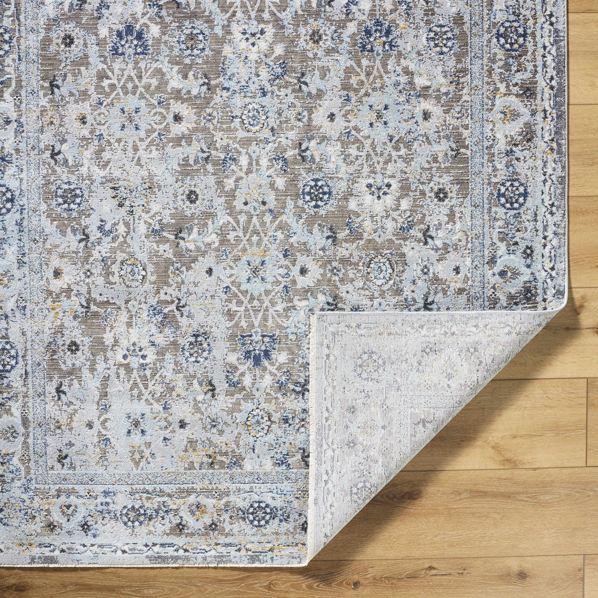 Finn Blue & Brown Area Rug - Clearance