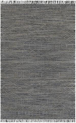 Manby Black Jute&Wool Area Carpet Area Rug - Clearance