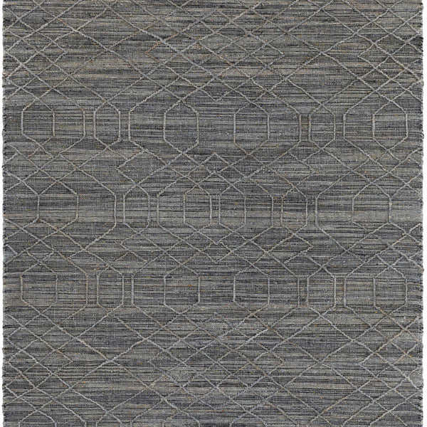 Manby Black Jute&Wool Area Carpet Area Rug - Clearance