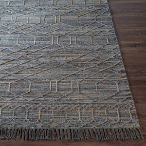 Manby Black Jute&Wool Area Carpet Area Rug - Clearance
