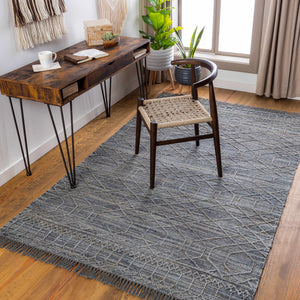 Manby Black Jute&Wool Area Carpet Area Rug - Clearance