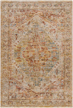 Alois Rust Rich Textured Traditional Rug