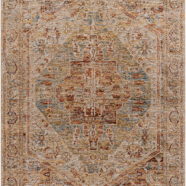 Alois Rust Rich Textured Traditional Rug