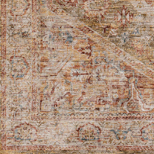 Alois Tan Rich Textured Traditional Rug