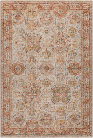Ange Rust Rich Textured Traditional Rug