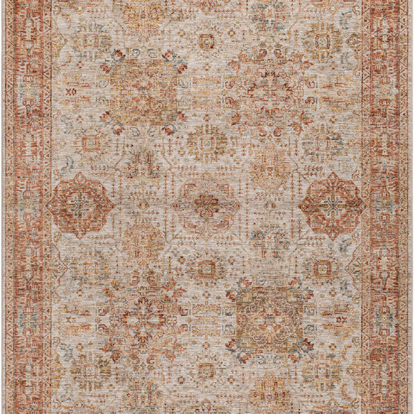 Ange Rust Rich Textured Traditional Rug