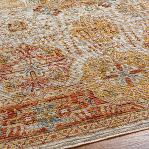 Ange Rust Rich Textured Traditional Rug