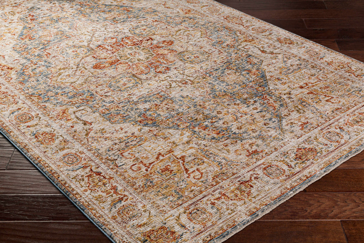 Cress Tan Rich Textured Traditional Rug