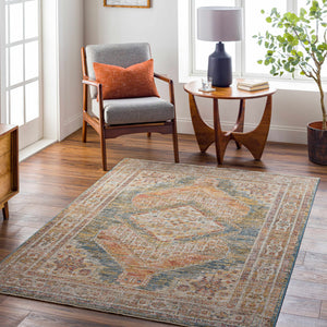 Moya Cream Rich Textured Traditional Rug