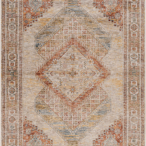 Moya Tan Rich Textured Traditional Rug