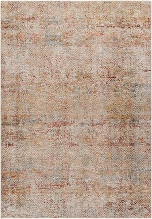 Sava Rust Rich Textured Traditional Rug