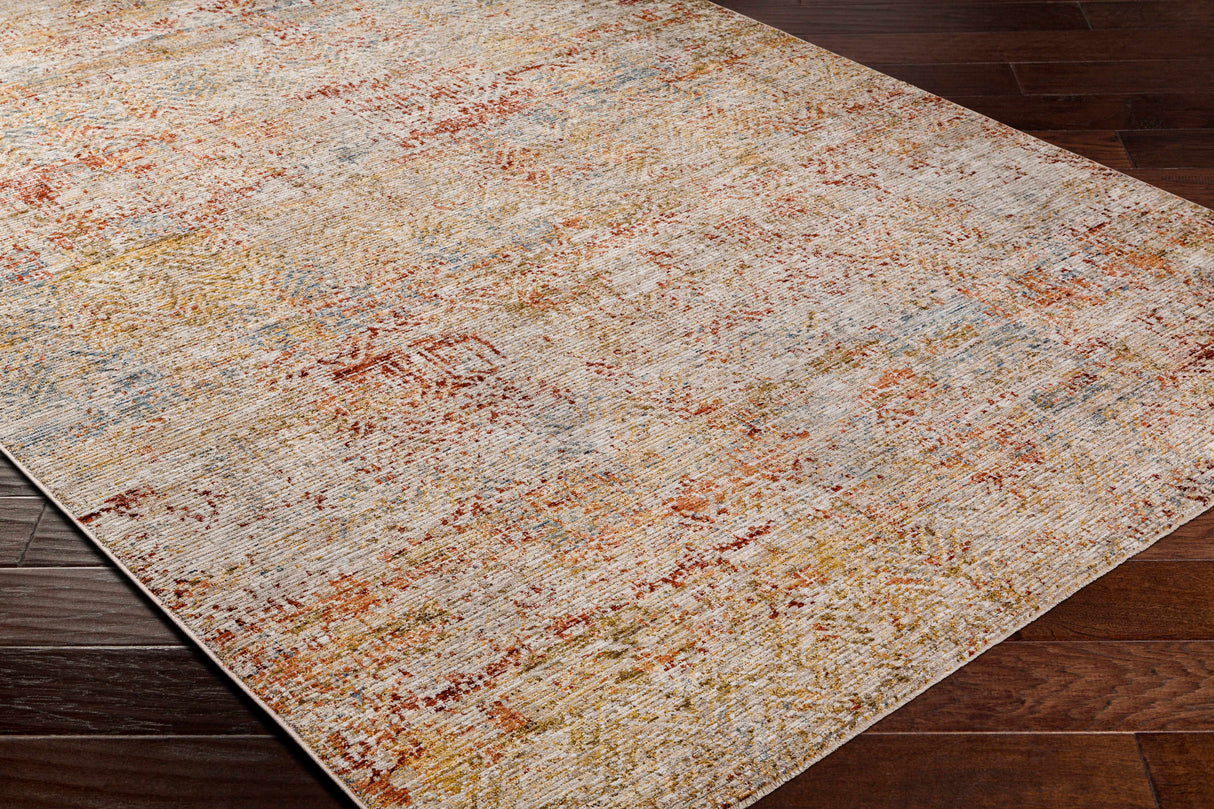 Sava Rust Rich Textured Traditional Rug