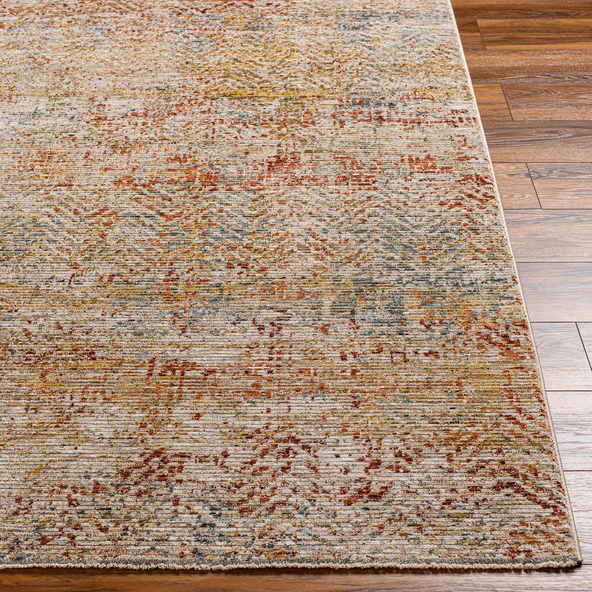 Sava Rust Rich Textured Traditional Rug