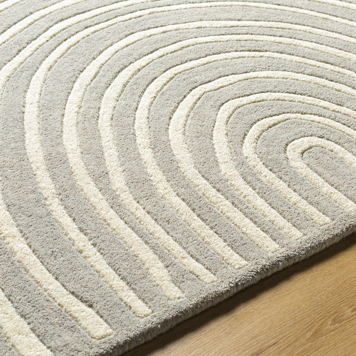 Fuat Medium Gray Area Rug - Clearance
