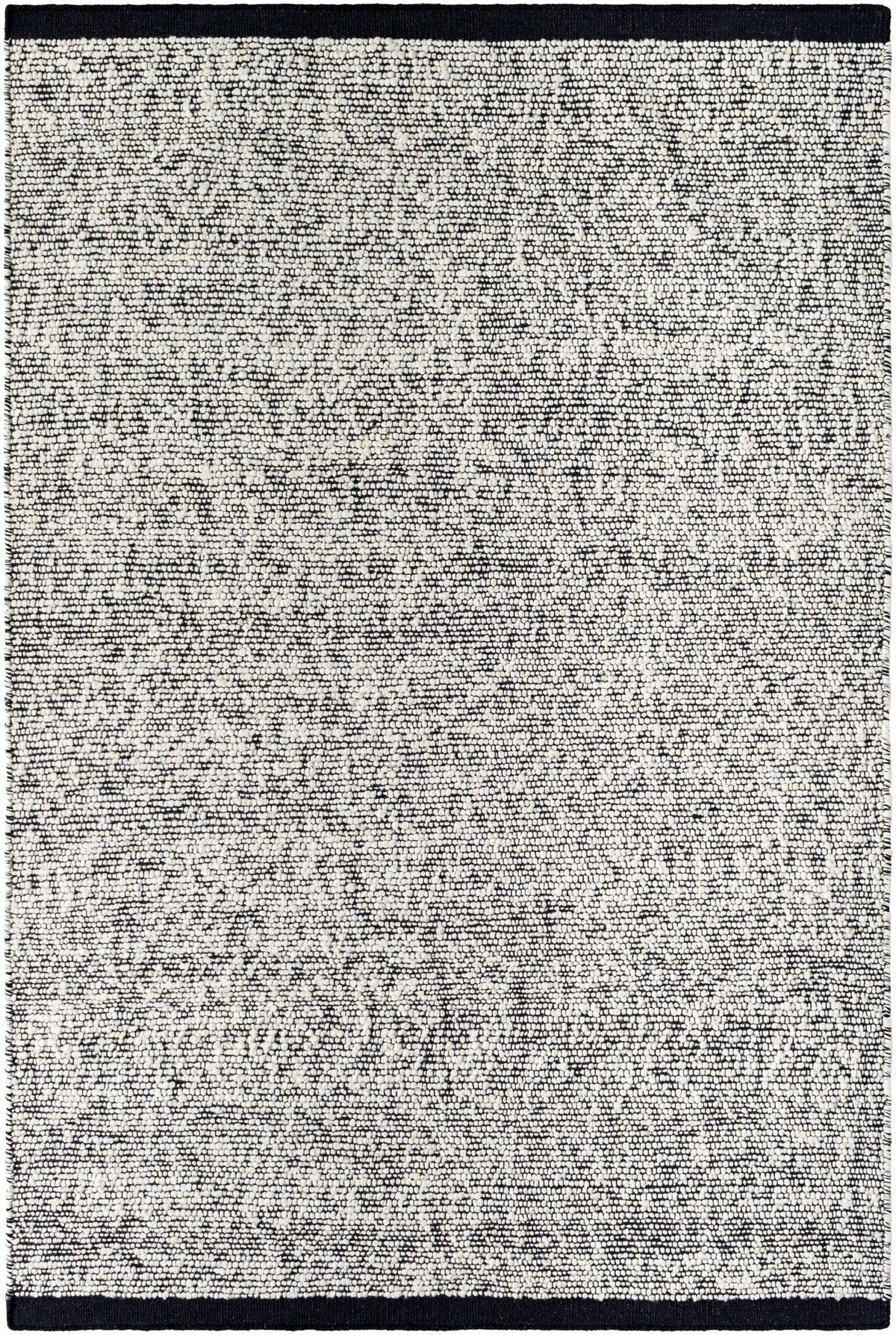 Nenet Black Hand Woven Area Rug - Clearance